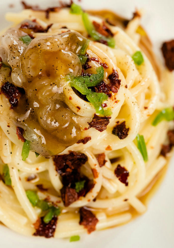 pasta con pesce e pomodori secchi - photobranding.it - scopri di più