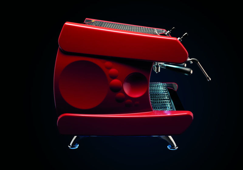 particolare del profilo di una macchina per caffè - photobranding.it - scopri di più